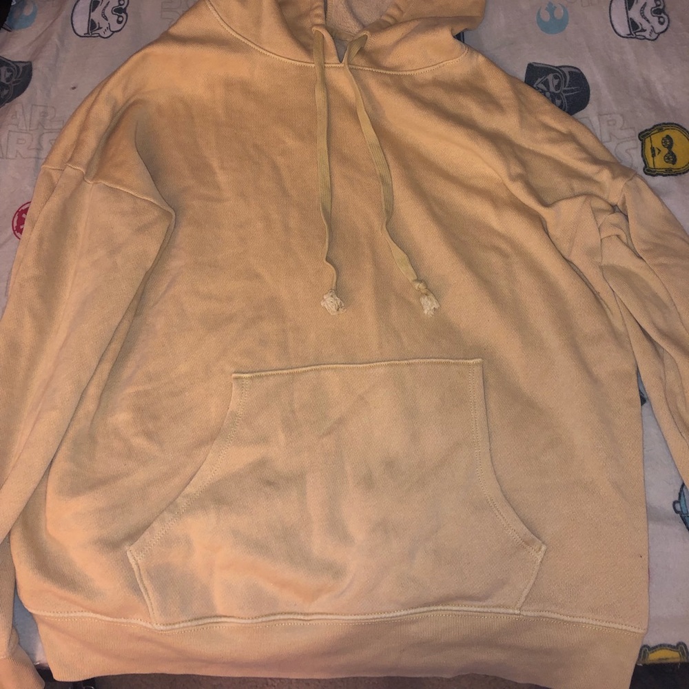 Pale Yellow American Eagle Soft Hoodie.
